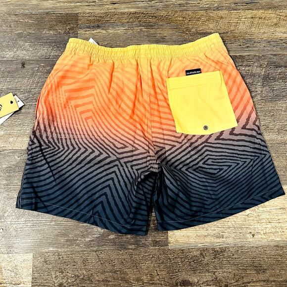 Quiksilver Men's Multicolor Lined Elastic Waist Swim Trunks Shorts Size XL NWT - Picture 2 of 5